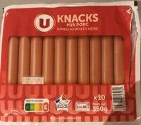 Mängden socker i Knacks pur porc fumées au bois de hêtre