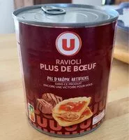 Mängden socker i 1 boîte Ravioli plus de boeuf