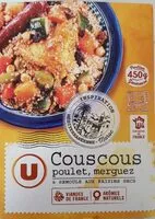 Mängden socker i Couscous poulet, merguez
