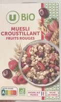Mängden socker i Muesli croustillant fruits rouges