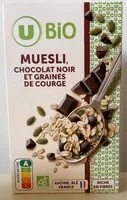 Mängden socker i Muesli chocolat noir et graine de courge