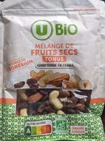 Mängden socker i Mélange de fruits secs tonus