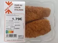 Mängden socker i Pané au colin d'Alaska