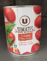 Mängden socker i Tomates entières pelées au jus