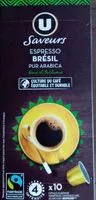 Mängden socker i Espresso Brésil pur arabica