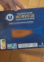 Mängden socker i Saumon  Norvège fumé au bois de hetre