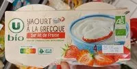 Mängden socker i Yaourt à la grecque sur lit de fraise