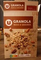 Mängden socker i Granola Noix et graines