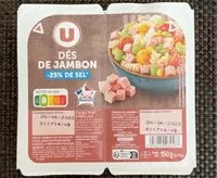 Mängden socker i Dés de Jambon -25% de sel