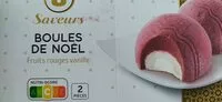 Mängden socker i Boules de Noël fruits rouges vanille
