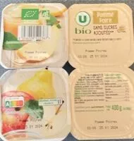 Mängden socker i Compote pomme poire sans sucre ajoutés