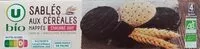 Mängden socker i Sablés aux céréales nappés chocolat noir