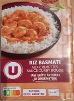 Mängden socker i Riz basmati aux crevettes sauce curry rouge