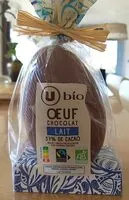 Mängden socker i Œuf chocolat au lait bio 37% cacao