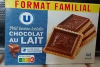 Mängden socker i Petit beurre tablette chocolat au lait