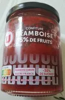 Mängden socker i Confiture framboise