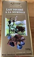 Mängden socker i Chocolat Lait Fourré à la Myrtille