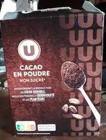 Mängden socker i Cacao en poudre u non sucré