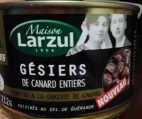 Mängden socker i Gésiers de canard entiees