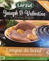 Mängden socker i Langue de bœuf sauce madère et ses pommes de terre