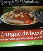 Mängden socker i Langue de Bœuf, Sauce Tomates Cuisinées et ses Coquillettes