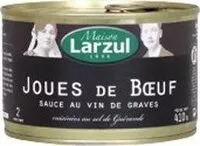 Mängden socker i Larzul, Joues de boeuf sauce au vin de Graves