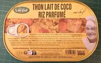 Mängden socker i Thon lait de coco riz parfumé
