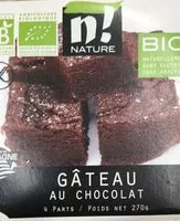 Mängden socker i Bio N! nature gateau chocolat