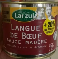Mängden socker i Langue de Boeuf Sauce Madère
