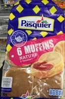 Mängden socker i 6 Muffins nature à toaster