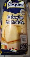 Mängden socker i Brioche tranchée