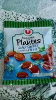 Mängden socker i bonbons aux plantes sans sucre à l'extrait de stevia