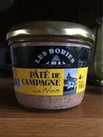 Mängden socker i Paté de campagne aux noix