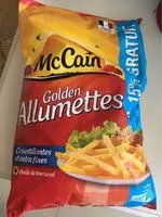 Mängden socker i Frites McCain Golden Allumettes 1kg 15% gratuit