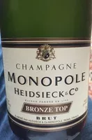 Socker och näringsämnen i Heidsieck co monopole