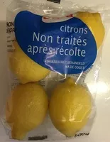 Mängden socker i Citrons non traités après récolte