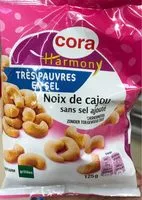 Mängden socker i Noix de cajou sans sel ajouté