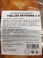 Mängden socker i Tielles setoises x 2