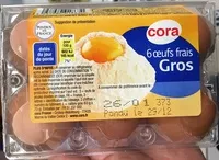 Mängden socker i Œufs frais gros