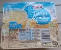 Mängden socker i Crèmes Dessert à La Vanille, 4 Fois 125 Grammes, Marque Cora