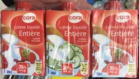 Mängden socker i Crème liquide entière 30% MG