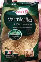 Mängden socker i Vermicelles, 500 Grammes, Marque Cora