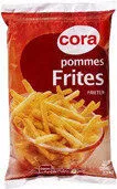 Mängden socker i Frites Classiques, 2, 5 Kilos, Marque Cora