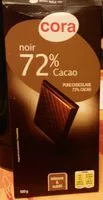 Mängden socker i Chocolat noir 72% Cacao