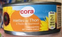 Mängden socker i Miettes de Thon à l'huile de tournesol