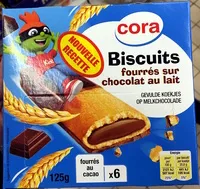Mängden socker i Biscuits fourrés sur chocolat au lait
