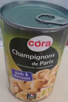 Mängden socker i Champignons de paris pied et morceaux