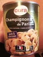 Mängden socker i Champignons de Paris