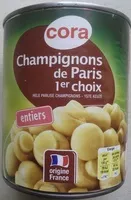 Mängden socker i Champignons de Paris 1er choix
