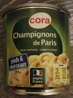 Mängden socker i Champignons de Paris